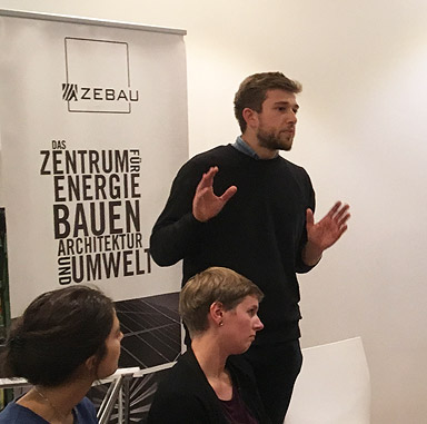 Begrüßung: Lukas Kühle, ZEBAU - Zentrum für Energie, Bauen, Architektur und Umwelt GmbH