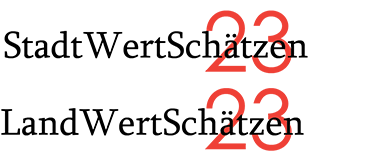 Logo StadtWertSchätzen - LandWertSchätzen 2023