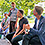 (v.l.n.r.): Dr. Moritz Ahlert und Ole Kloss, sowie Mathias Schulz und Daniel Wesener. KulturStadtQuartier Molkenmarkt in Berlin-Mitte am 29.08.26